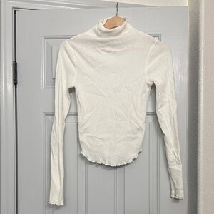Free People ivory turtleneck
